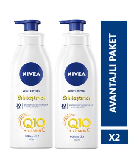 Nıvea Q10 Sıkılaştırıcı Vücut Losyonu 400 ml 2 adet