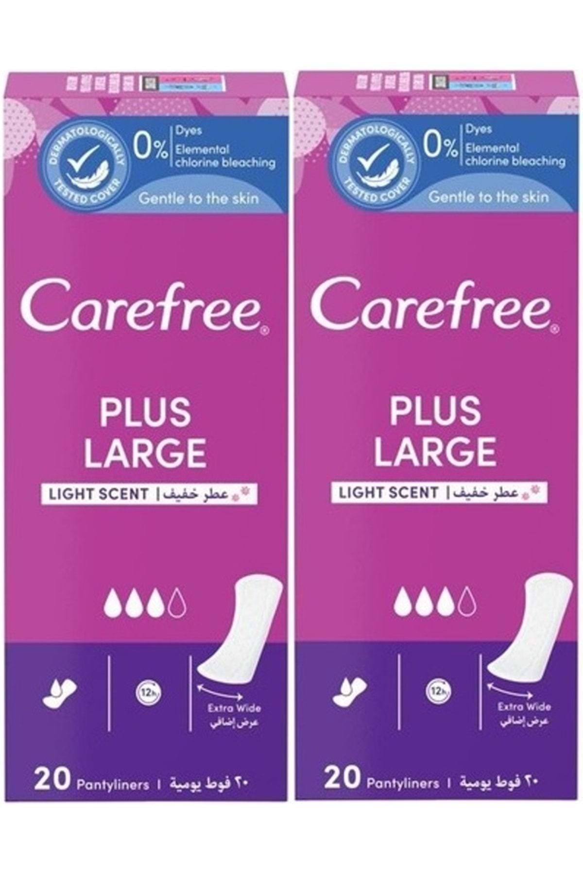 O.B Carefree Günlük Ped Hafif Parfümlü Plus Large 40 Adet (2PK*20)