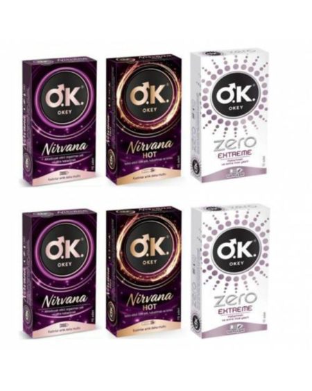 Prezervatif Nirvana 20 Li + Nirvana Hot 20 Li + Zero Extreme 20 Li