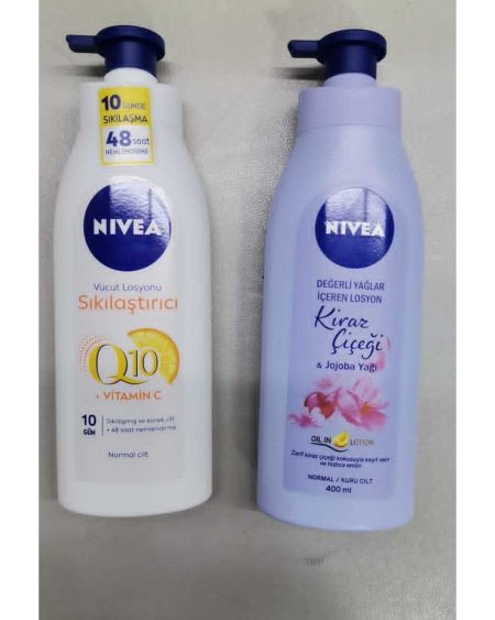 Q10 Sıkılaştırıcı Vücut Losyonu 400 Ml + Kiraz Çiçeği & Jojoba Yağı Pump Losyon