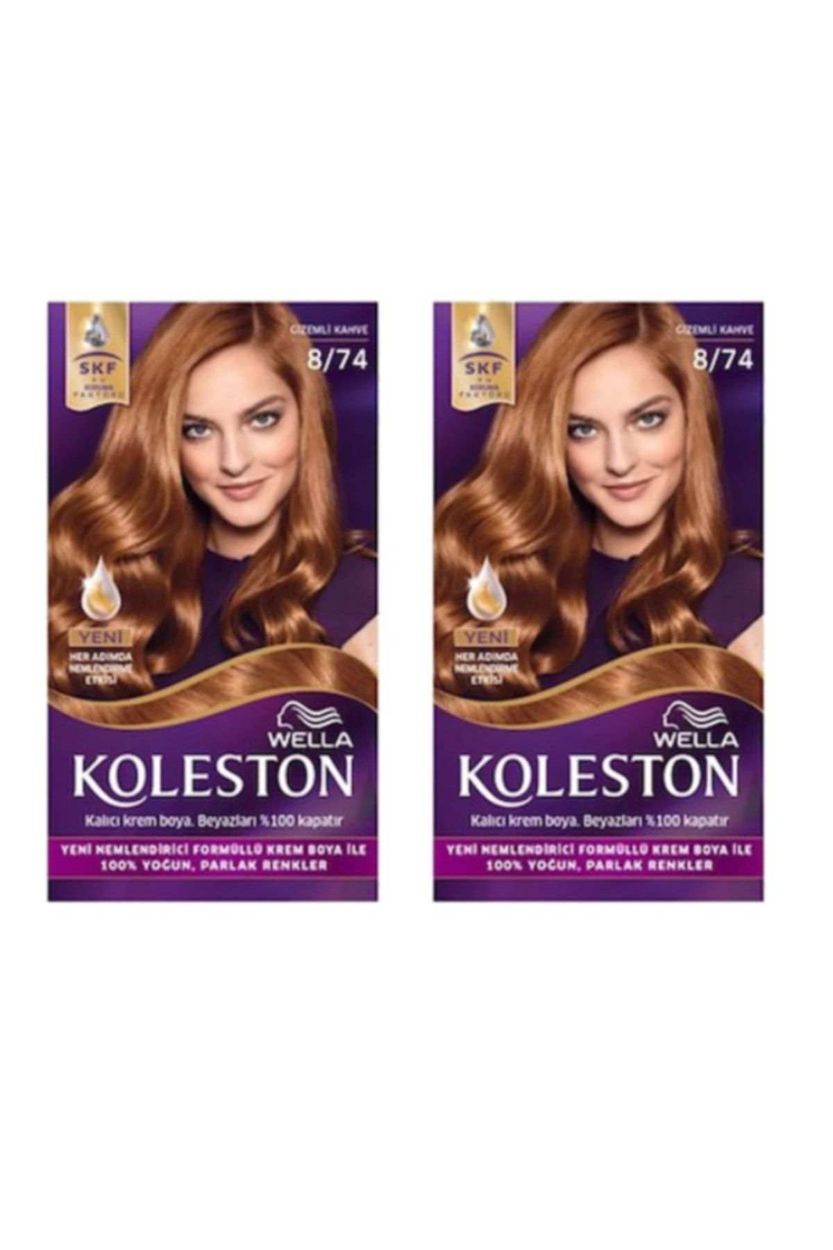 Saç Boyası 8/74 Gizemli Kahve X 2 Adet