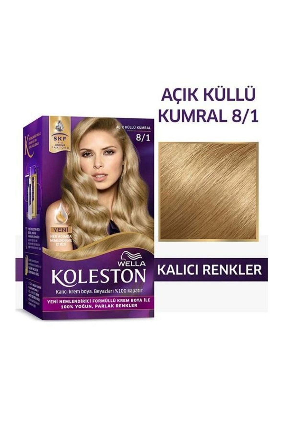 Saç Boyası No: 8/1 Açık Küllü Kumral