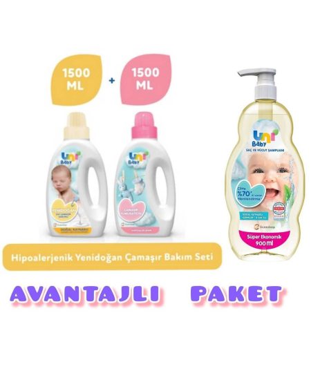 şampuan 900ml çamaşır yumuşatıcı 1500ml çamaşir deterjanı 1500ml