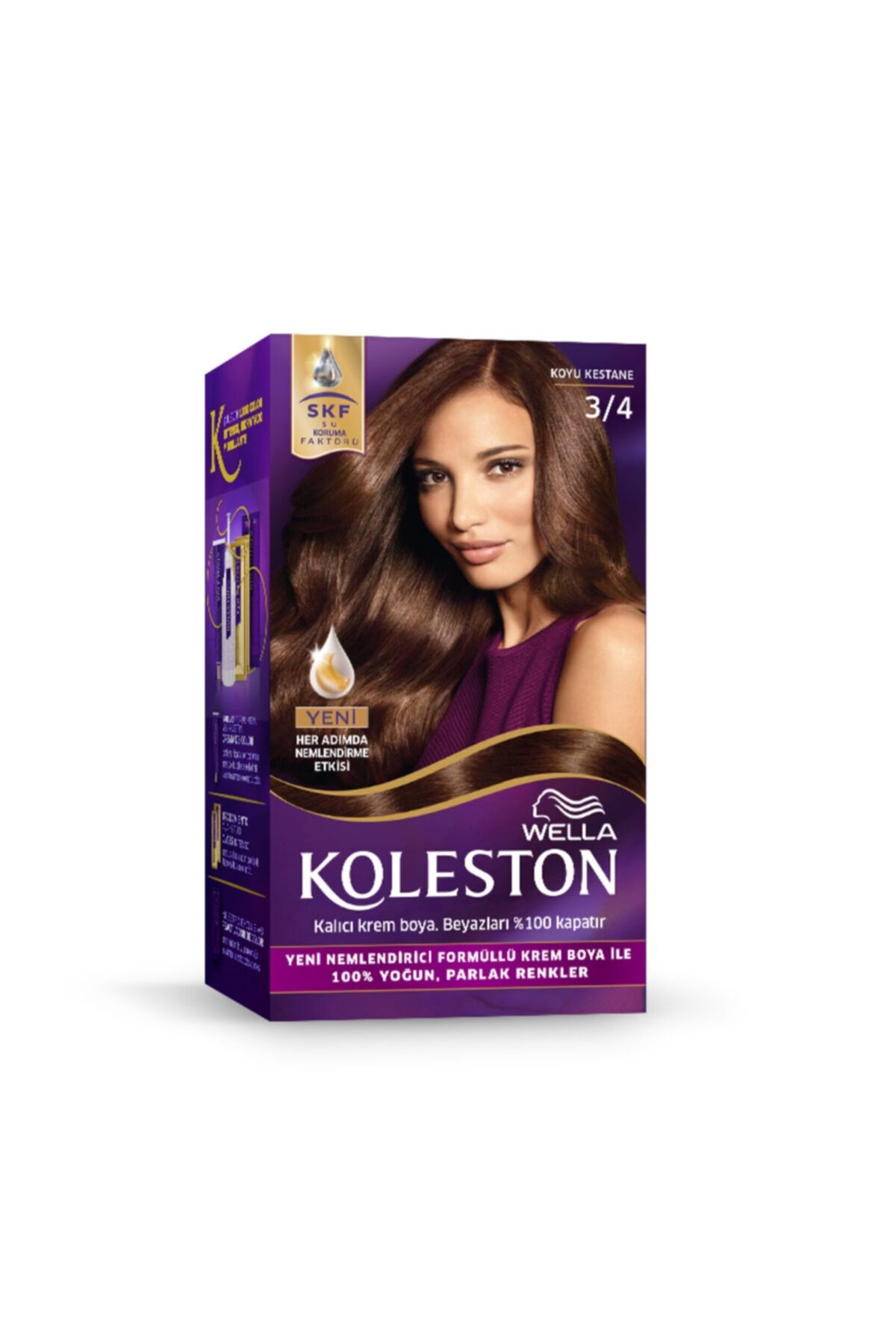 Set Saç Boyası 3/4 Koyu Kestane