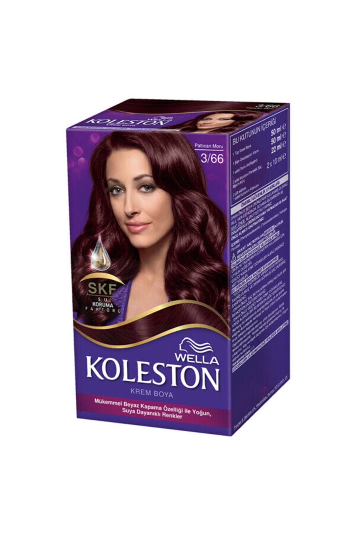 Set Saç Boyası 3/66 Patlıcan Moru