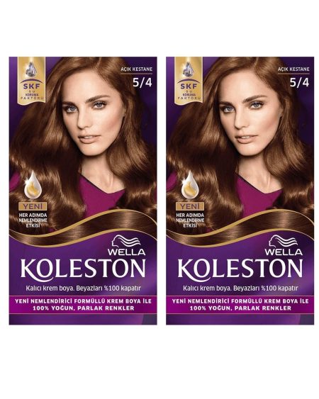 Set Saç Boyası 5/4 Açık Kestane X2 Adet