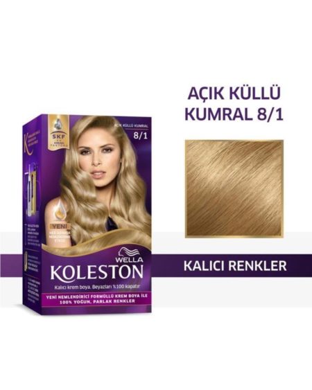 Set Saç Boyası 8/1 Açık Küllü Kumral