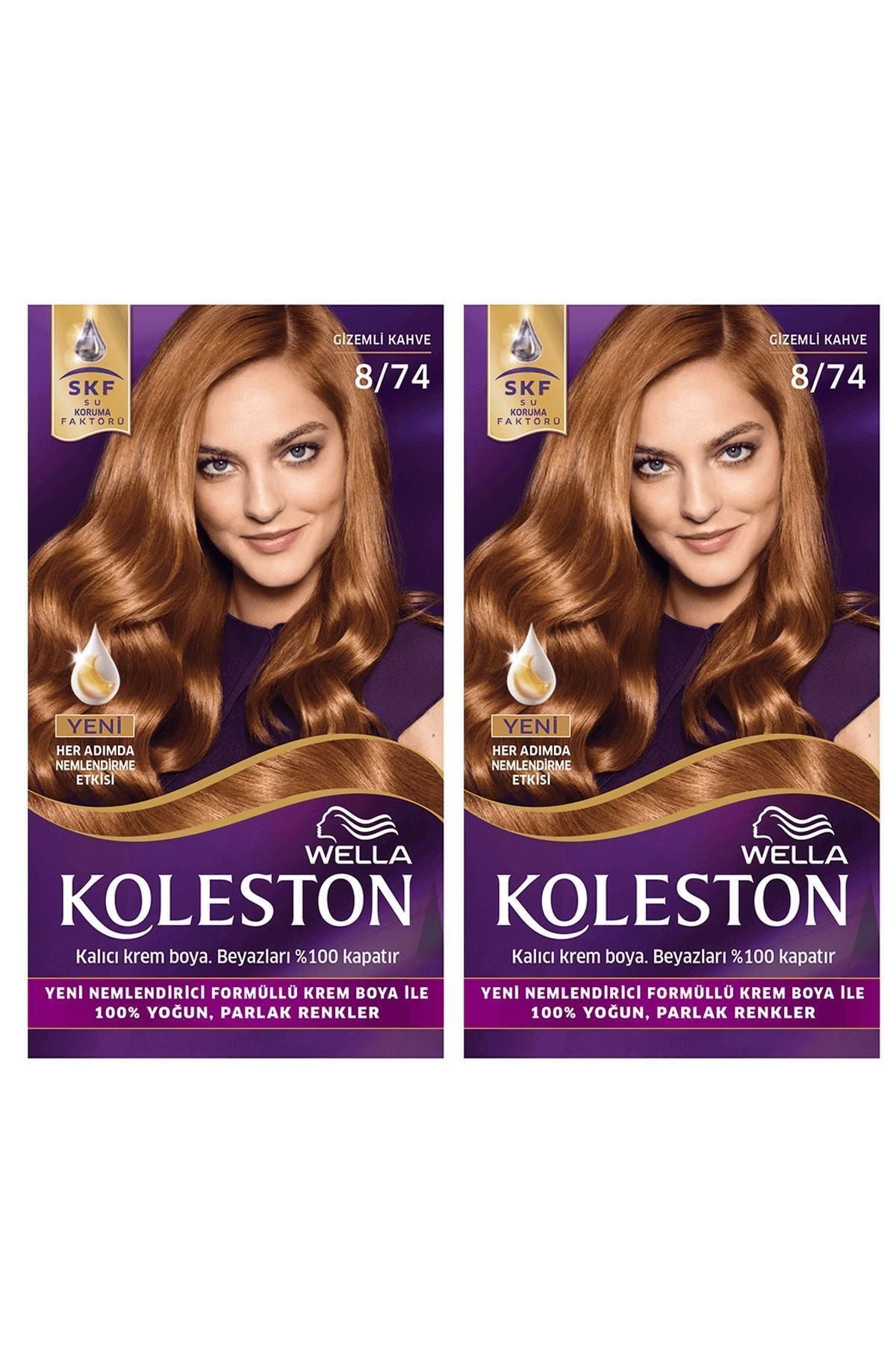 Set Saç Boyası 8/74 Gızemlı Kahve X2 Adet