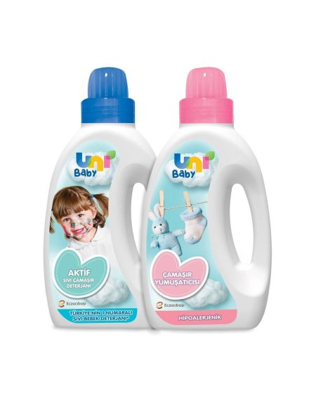 Sıvı Çamaşır Deterjanı 1500ml Aktif+yumuşatıcı 1500ml Hassas/hipoalerjenik Karma (2 Li Set)