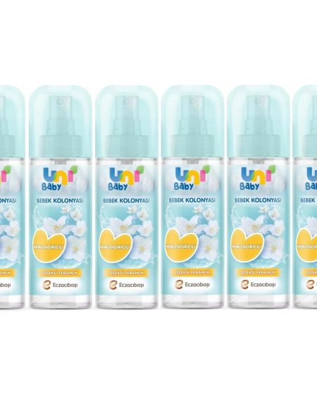 Uni Baby Bebek Kolonyası 150ML Nemlendiricili/çiçeksi Ferahlık (6 Lı Set)