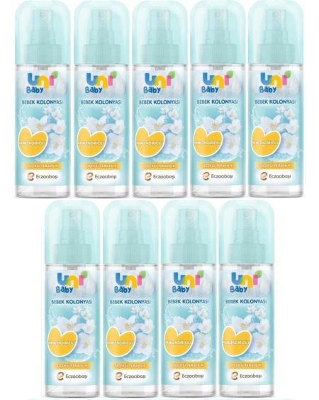 Uni Baby Bebek Kolonyası 150ML Nemlendiricili/çiçeksi Ferahlık (9 Lu Set)