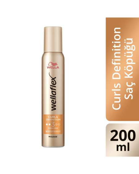 Wellaflex Curls Definition Bukle Belirginleştirici Saç Köpüğü Strong Hold - 200 ml