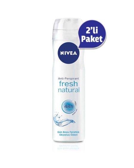 Fresh Natural Kadın Deodorant Sprey 150 Ml(2'li Avantaj Paket)