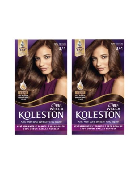 Kit Saç Boyası 3/4 Koyu Kestane X 2 Adet