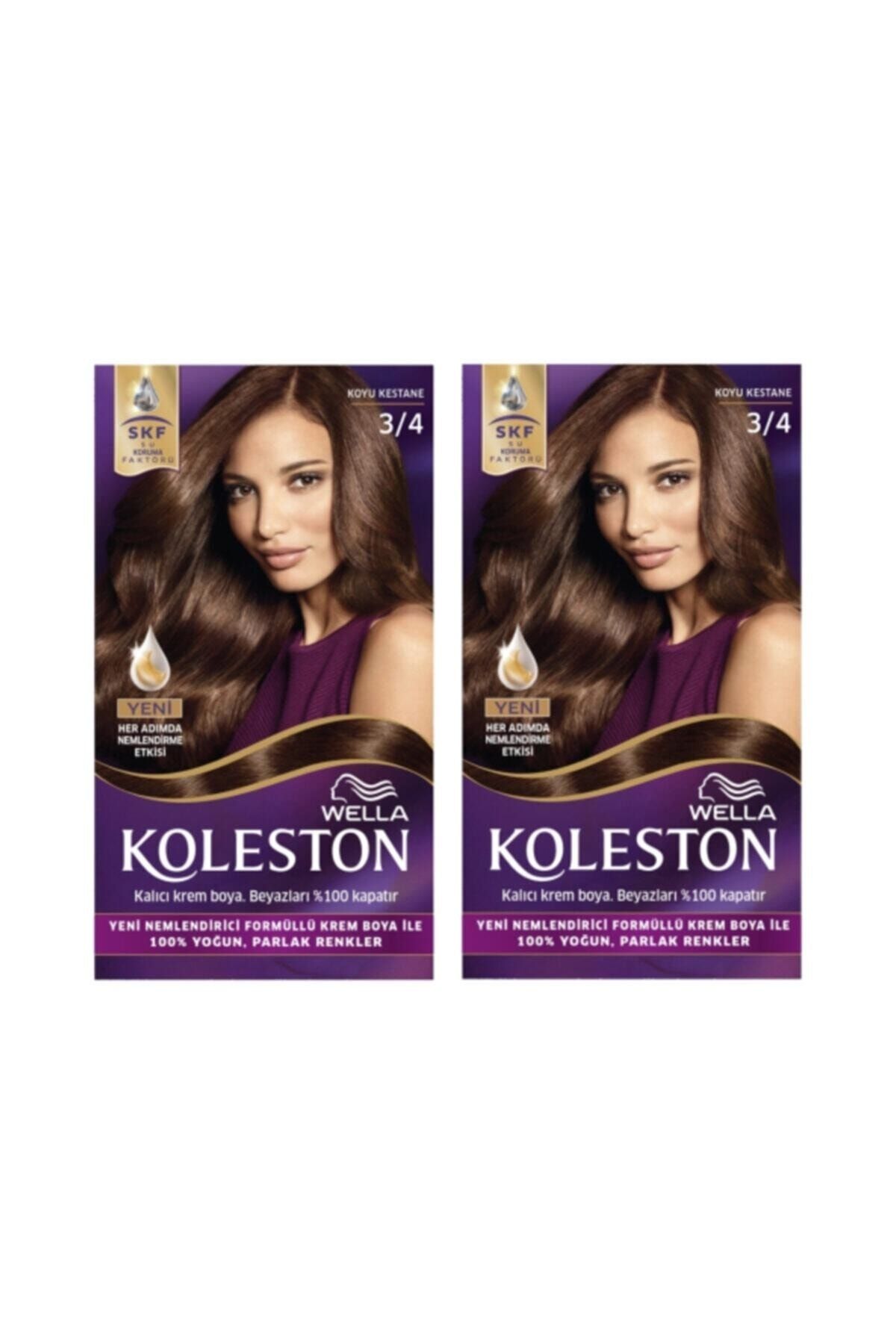 Kit Saç Boyası 3/4 Koyu Kestane X 2 Adet