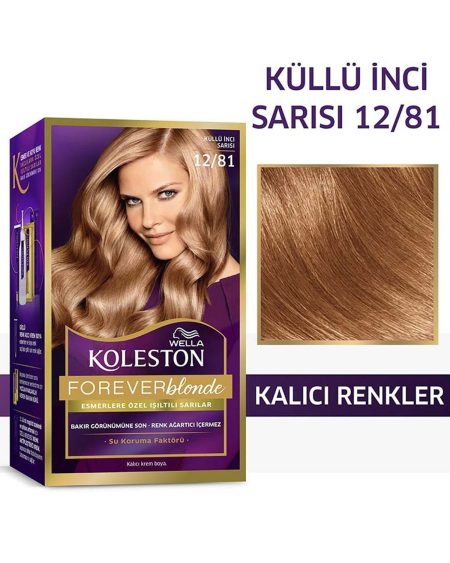 Koleston Kit Saç Boyası 12/81 Küllü İnci Sarısı
