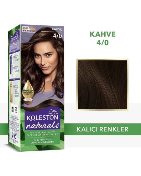Koleston Naturals Saç Boyası 4/0 Kahve