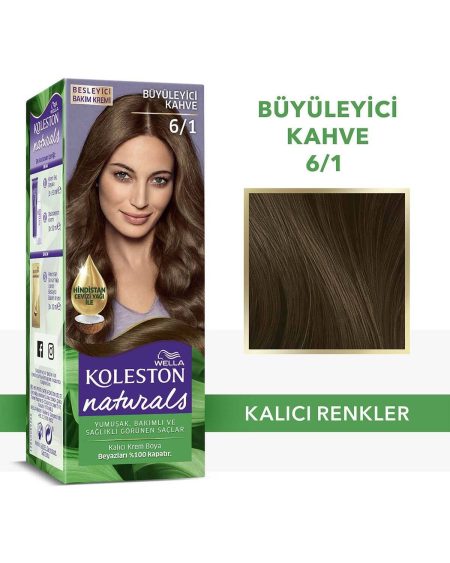 Koleston Naturals Saç Boyası 6/1 Büyüleyici Kahve