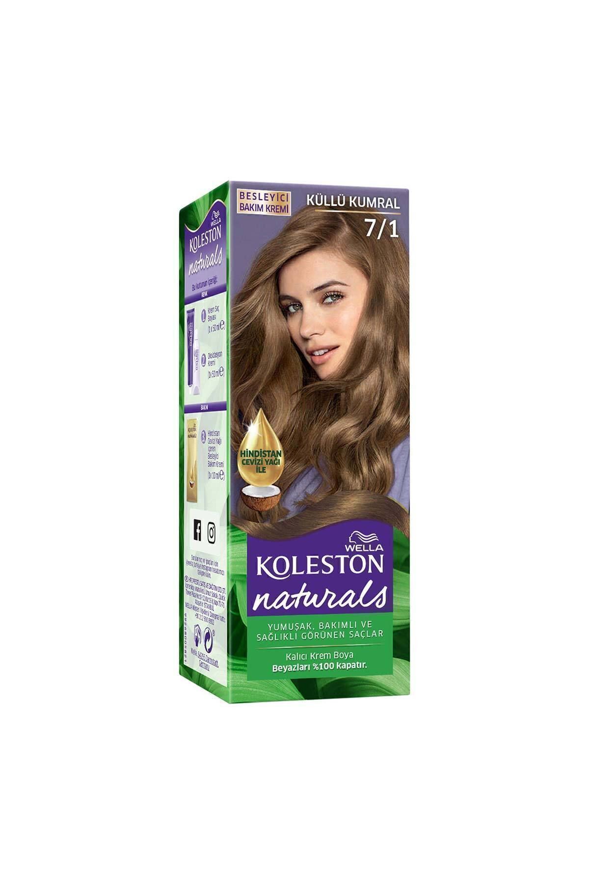 Koleston Naturals Saç Boyası 7/1 Küllü Kumral X2'li Set - Görsel 2