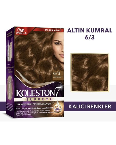 Koleston Supreme Kit Saç Boyası 6/3 Altın Kumral