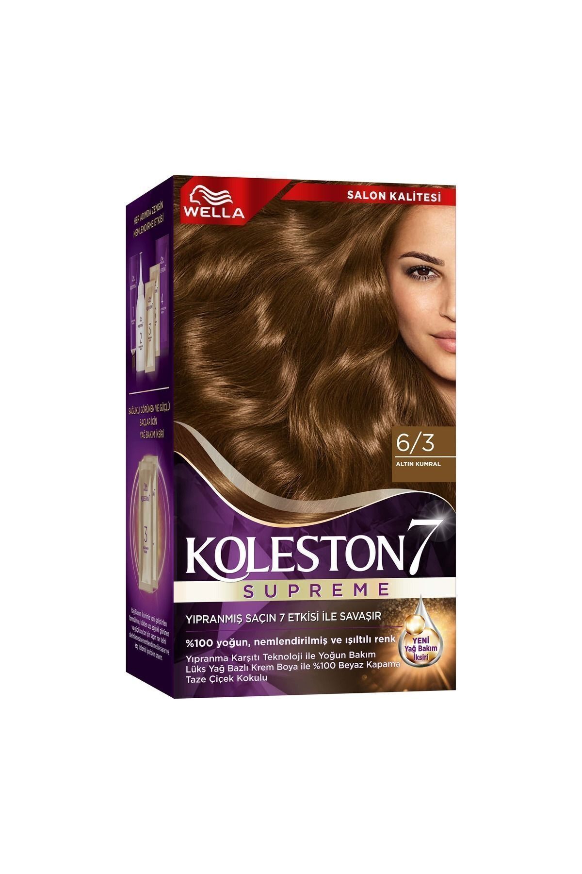 Koleston Supreme Kit Saç Boyası 6/3 Altın Kumral - Görsel 3