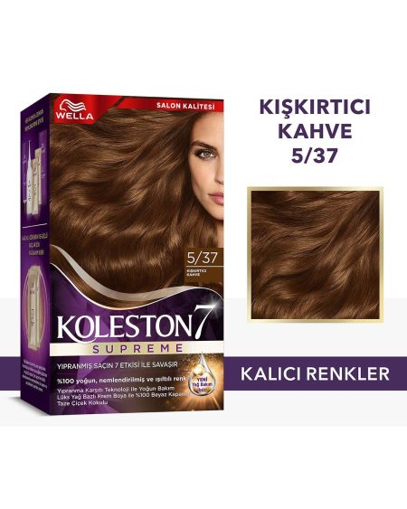 Koleston Supreme Saç Boyası 5/37 Kışkırtıcı Kahve