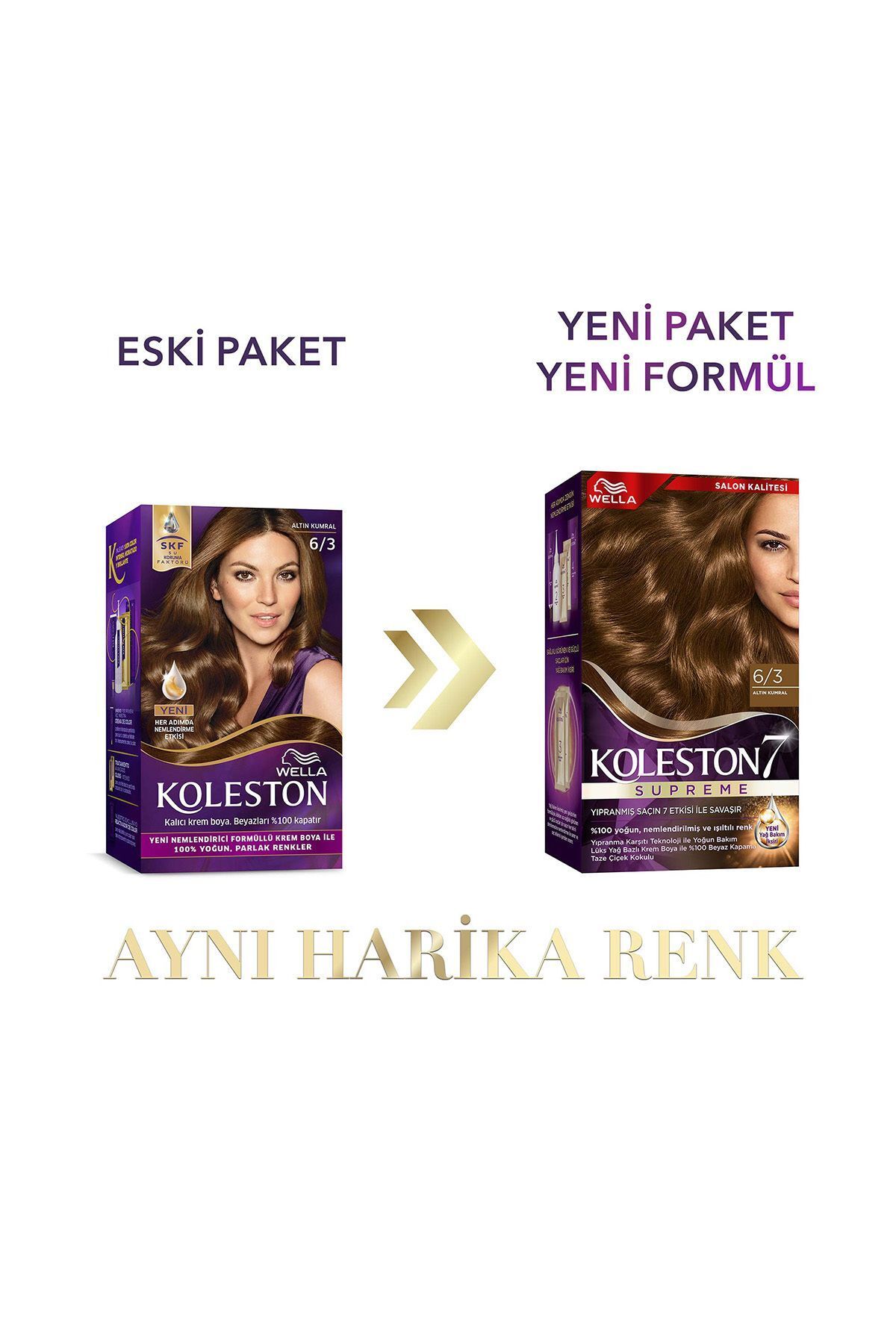 Koleston Supreme Saç Boyası 6/3 Altın Kumral - Görsel 2