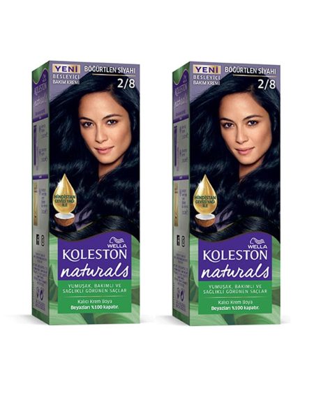 Naturals Saç Boyası Böğürtlen Siyahı 2/8 2x Paket
