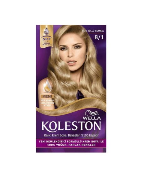 Set Krem Saç Boyası 8/1 Açık Küllü Kumral