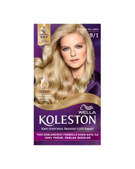 Set Krem Saç Boyası 9/1 Özel Açık Kül Sarısı