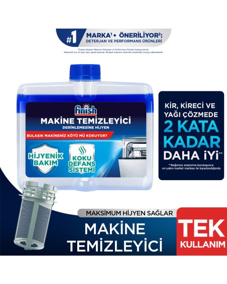 Bulaşık Makinesi  Temizleyici   Koku Giderici Hijyenik Bakım Sıvısı  250 ml