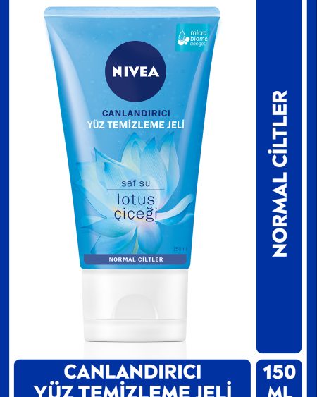 Canlandırıcı Yüz Temizleme Jeli 150ml,Lotus Çiçeği,Cildi Temizlerken Kurutmaz,Derinlemesine Temizlik