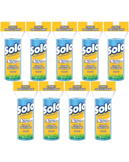 Hijyenik Temizlik Bezi (İç adet 20 Li) (Kokusuz ve Hızla Kuruyan) (9 Lu Set)