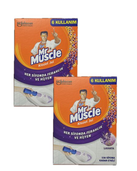 Klozet Jel Blok, Tuvalet Temizleyici, Lavanta, 36g Yeni Ambalaj 2 Adet