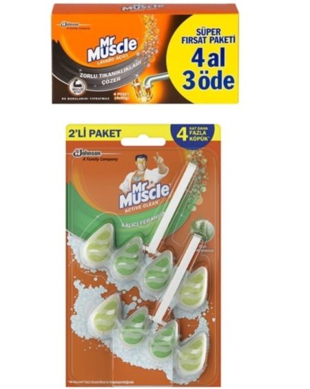 Lavabo Açıcı Granül 4 Al 3 Öde + Klozet Temizleyici Blok Çam 2'li Kzmprt