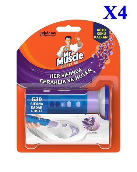 Lavata Klozet Jel Blok, Tuvalet Temizleyici, 36g X4