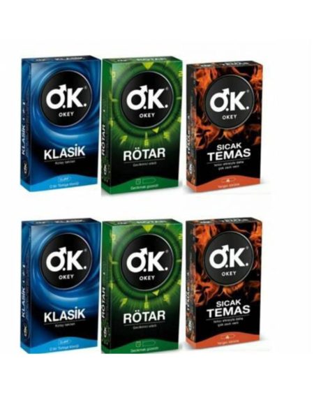 Prezervatif Klasik 20 Li + Rötar 20 Li + Sıcak Temas 20 Li