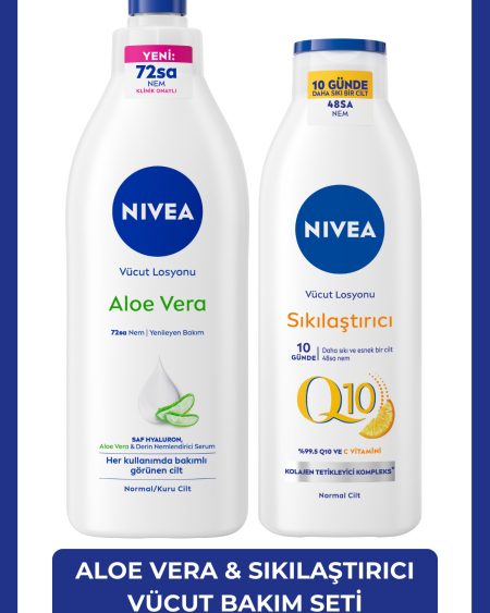 Q10 Firming Vitamin C Body Lotion 250ml and Aloe Vera Serum Lotion 400mlBLK WW79