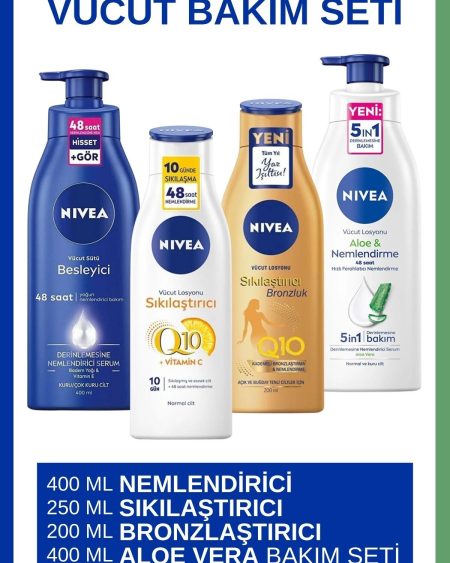 Q10 Sıkılaştırıcı & Sıkılaştırıcı Bronzlaştırıcı Q10 & Vücut Sütü & Aloe Vera Vücut Losyonu