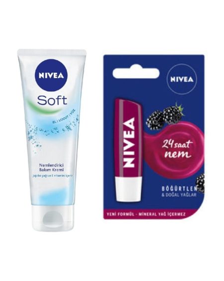 Soft El Ve Vücut Kremi 75 ml + Lip Blackberry 4,8 gr