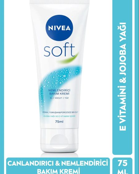 Soft Nemlendirici Bakım Kremi El Vücut Yüz 75 Ml