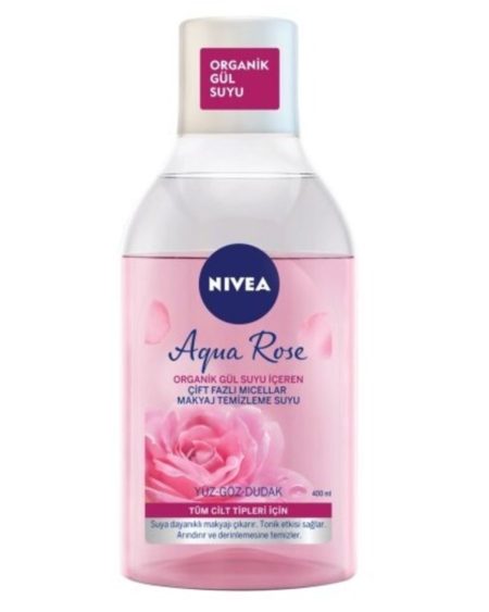 Aqua Rose Micellar Micellaır Organik Gül Suyu İçeren Çift Fazlı Makyaj Temizleme Suyu 400ml