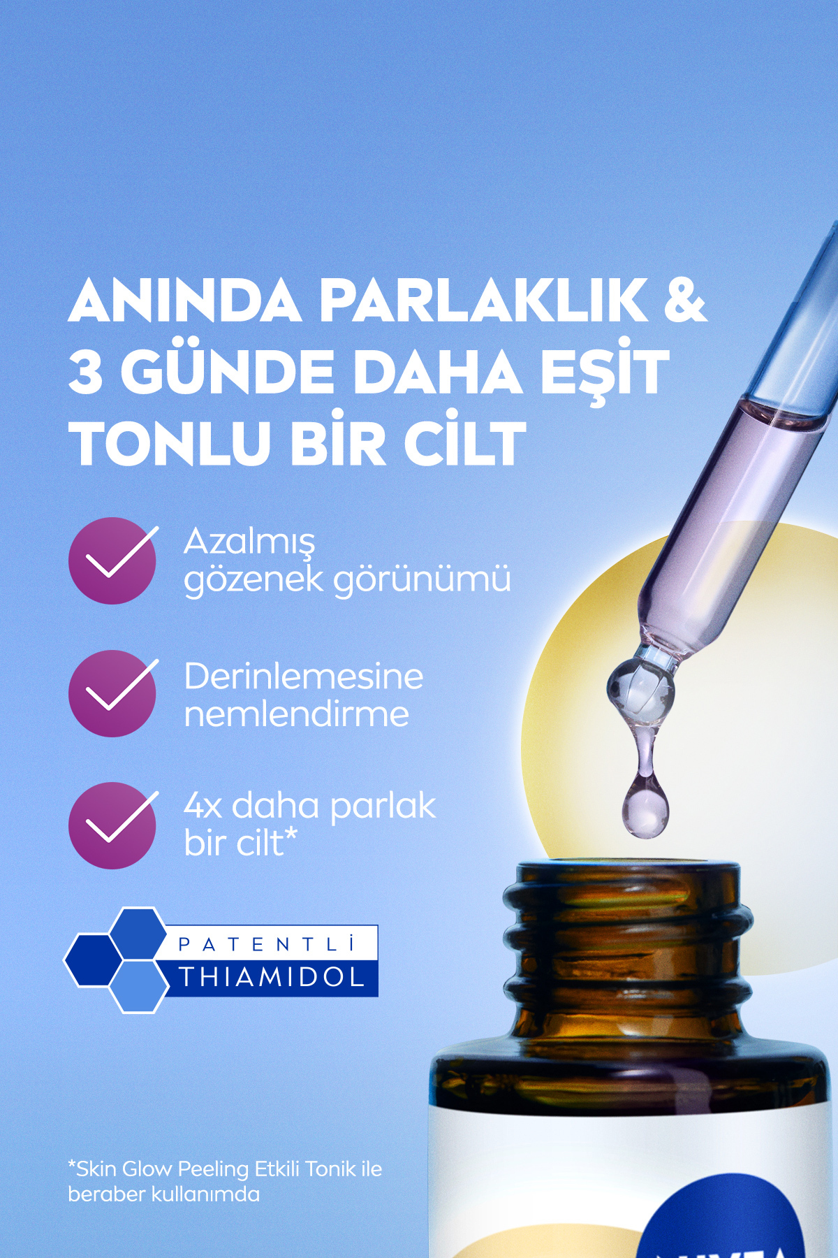 Aydınlatıcı ve Nemlendirici Cilt Bakım Seti, Serum 30ml, Tonik 100ml ve Vücut Losyonu 400ml - Görsel 3