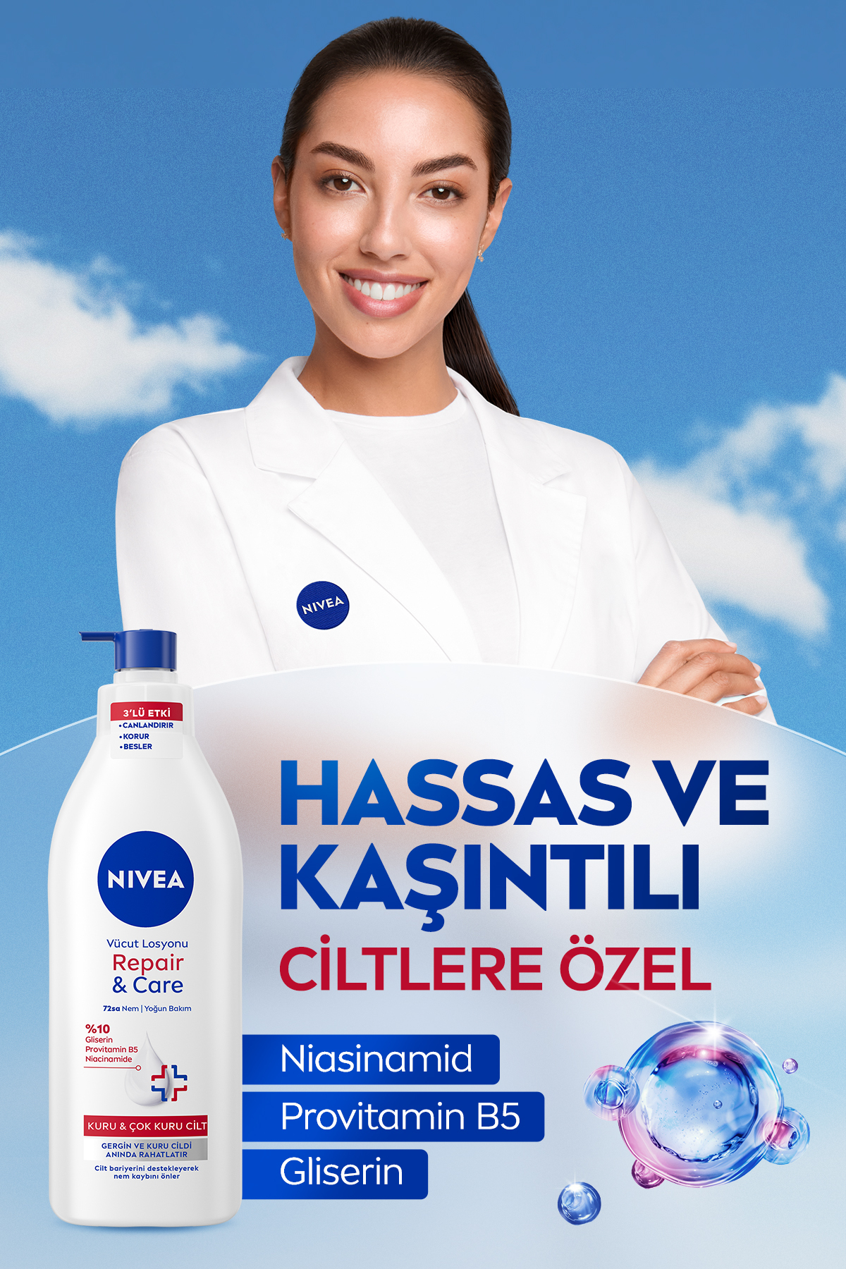 Aydınlatıcı ve Nemlendirici Cilt Bakım Seti, Serum 30ml, Tonik 100ml ve Vücut Losyonu 400ml - Görsel 6