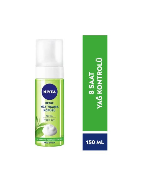 Detox Anti Oily Skin Green Tea Pure Water Antioxidant Face Wash Foam 150 Ml - TRENDMU