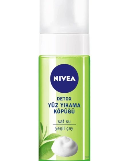 Detox Yüz Yıkama Köpüğü Yağlı Ciltler,150ml, Yüz Temizleme, Gözenek Arındırıcı, Yeşil Çay