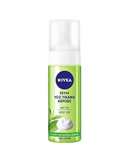 Detox Yüz Yıkama Köpüğü Yağlı Ciltler Için Gözenek Arındırıcı, Yeşil Çay Ve Antioksidan Içeri