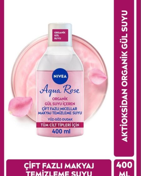 Gül Suyu İçeriği İle Suya Dayanıklı Makyajı Çıkaran Çift Fazlı Makyaj Temizleme Suyu eleg.1991