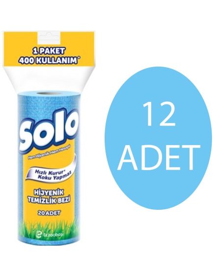 Hijyenik Temizlik Bezi 20 Adet 12li Set