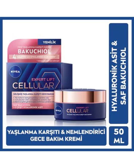 Hyaluronik Asit İçeriği İle Yaşlanma Karşıtı Ciltlerin Yapısını Canlandırıcı Gece Kremi d-k.195